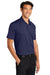 Port Authority K398 Mens Staff Performance Moisture Wicking Short Sleeve Polo Shirt True Navy Blue Model 3q