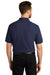 Port Authority K420/TLK420 Mens Shrink Resistant Short Sleeve Polo Shirt Navy Blue Model Back