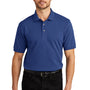 Port Authority Mens Shrink Resistant Short Sleeve Polo Shirt - Royal Blue