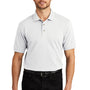 Port Authority Mens Shrink Resistant Short Sleeve Polo Shirt - White