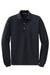 Port Authority K455LS/TLK455LS Mens Rapid Dry Moisture Wicking Long Sleeve Polo Shirt Classic Navy Blue Flat Front