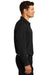 Port Authority K455LS/TLK455LS Mens Rapid Dry Moisture Wicking Long Sleeve Polo Shirt Black Model Side