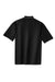 Sport-Tek K467 Mens Dri-Mesh Moisture Wicking Short Sleeve Polo Shirt Black/White Flat Back