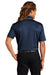 Sport-Tek K467 Mens Dri-Mesh Moisture Wicking Short Sleeve Polo Shirt Navy Blue/White Model Back