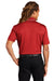 Sport-Tek K467 Mens Dri-Mesh Moisture Wicking Short Sleeve Polo Shirt Red/White Model Back