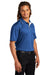 Sport-Tek K467 Mens Dri-Mesh Moisture Wicking Short Sleeve Polo Shirt Royal Blue/White Model 3q