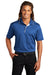 Sport-Tek K467 Mens Dri-Mesh Moisture Wicking Short Sleeve Polo Shirt Royal Blue/White Model Front