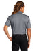 Sport-Tek K467 Mens Dri-Mesh Moisture Wicking Short Sleeve Polo Shirt Steel Grey/Black Model Back