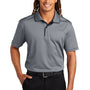 Sport-Tek Mens Dri-Mesh Moisture Wicking Short Sleeve Polo Shirt - Steel Grey/Black