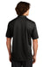 Sport-Tek K469/TK469 Mens Dri-Mesh Moisture Wicking Short Sleeve Polo Shirt Black Model Back