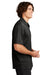 Sport-Tek K469/TK469 Mens Dri-Mesh Moisture Wicking Short Sleeve Polo Shirt Black Model Side