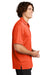 Sport-Tek K469/TK469 Mens Dri-Mesh Moisture Wicking Short Sleeve Polo Shirt Bright Orange Model Side