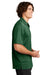 Sport-Tek K469/TK469 Mens Dri-Mesh Moisture Wicking Short Sleeve Polo Shirt Forest Green Model Side