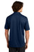 Sport-Tek K469/TK469 Mens Dri-Mesh Moisture Wicking Short Sleeve Polo Shirt Navy Blue Model Back