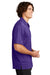 Sport-Tek K469/TK469 Mens Dri-Mesh Moisture Wicking Short Sleeve Polo Shirt Purple Model Side