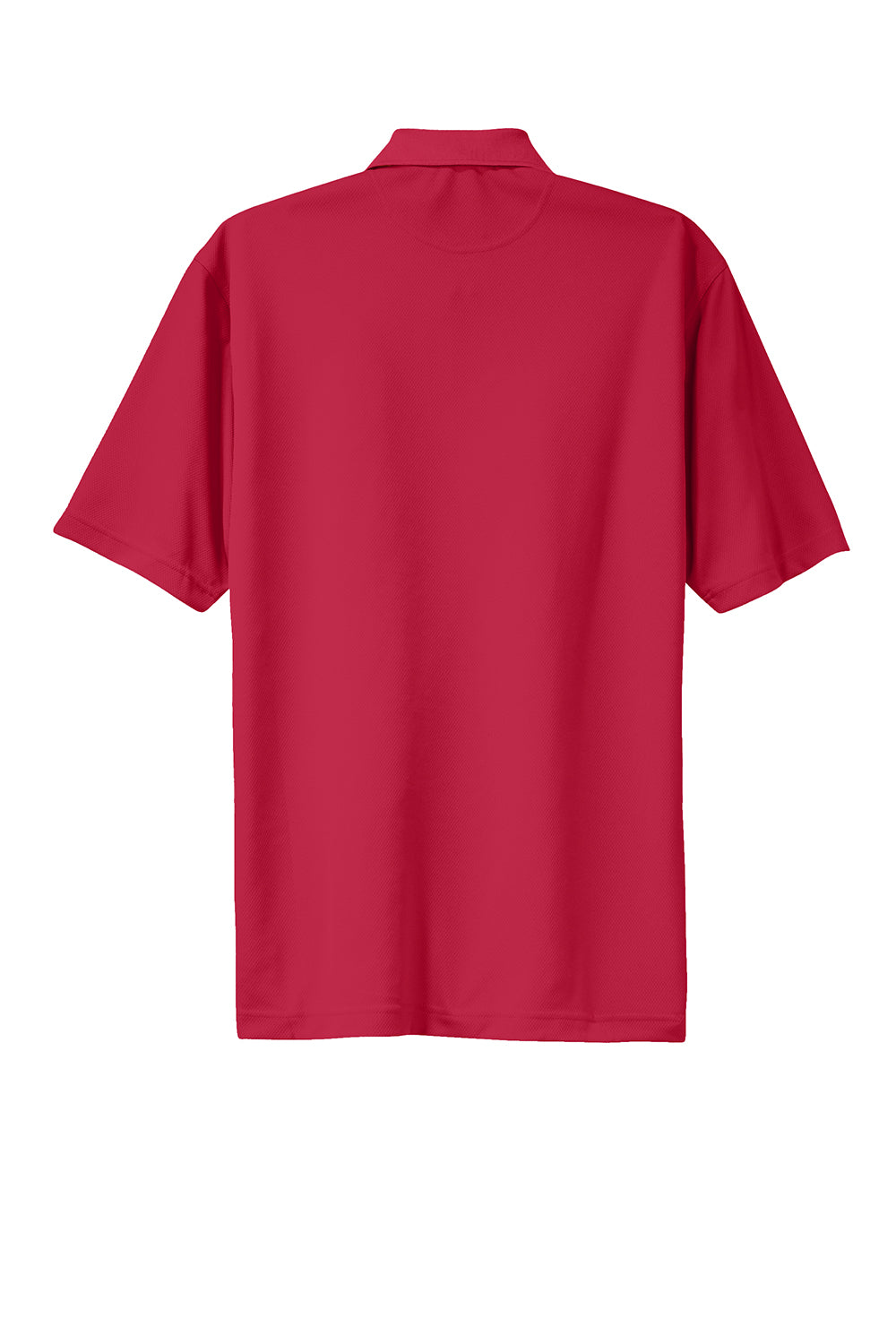 Sport-Tek K469/TK469 Mens Dri-Mesh Moisture Wicking Short Sleeve Polo Shirt Red Flat Back