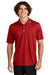 Sport-Tek K469/TK469 Mens Dri-Mesh Moisture Wicking Short Sleeve Polo Shirt Red Model Front