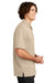 Sport-Tek K469/TK469 Mens Dri-Mesh Moisture Wicking Short Sleeve Polo Shirt Sandstone Model Side