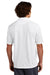 Sport-Tek K469/TK469 Mens Dri-Mesh Moisture Wicking Short Sleeve Polo Shirt White Model Back