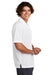 Sport-Tek K469/TK469 Mens Dri-Mesh Moisture Wicking Short Sleeve Polo Shirt White Model Side