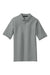 Port Authority K500P/TLK500P Mens Silk Touch Wrinkle Resistant Short Sleeve Polo Shirt w/ Pocket Cool Grey Flat Front