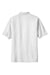 Port Authority K500P/TLK500P Mens Silk Touch Wrinkle Resistant Short Sleeve Polo Shirt w/ Pocket White Flat Back