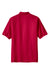 Port Authority K500P/TLK500P Mens Silk Touch Wrinkle Resistant Short Sleeve Polo Shirt w/ Pocket Red Flat Back