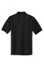 Port Authority K500/TLK500/K500ES Mens Silk Touch Wrinkle Resistant Short Sleeve Polo Shirt Black Flat Back