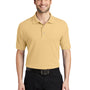 Port Authority Mens Silk Touch Wrinkle Resistant Short Sleeve Polo Shirt - Banana Yellow