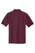 Port Authority K500/TLK500/K500ES Mens Silk Touch Wrinkle Resistant Short Sleeve Polo Shirt Burgundy Flat Back