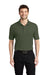 Port Authority K500/TLK500/K500ES Mens Silk Touch Wrinkle Resistant Short Sleeve Polo Shirt Clover Green Model Front