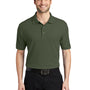 Port Authority Mens Silk Touch Wrinkle Resistant Short Sleeve Polo Shirt - Clover Green