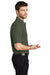 Port Authority K500/TLK500/K500ES Mens Silk Touch Wrinkle Resistant Short Sleeve Polo Shirt Clover Green Model Side