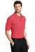 Port Authority K500/TLK500/K500ES Mens Silk Touch Wrinkle Resistant Short Sleeve Polo Shirt Hibiscus Pink Model 3q