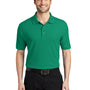 Port Authority Mens Silk Touch Wrinkle Resistant Short Sleeve Polo Shirt - Kelly Green