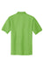 Port Authority K500/TLK500/K500ES Mens Silk Touch Wrinkle Resistant Short Sleeve Polo Shirt Lime Green Flat Back