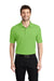 Port Authority K500/TLK500/K500ES Mens Silk Touch Wrinkle Resistant Short Sleeve Polo Shirt Lime Green Model Front