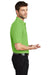 Port Authority K500/TLK500/K500ES Mens Silk Touch Wrinkle Resistant Short Sleeve Polo Shirt Lime Green Model Side