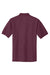 Port Authority K500/TLK500/K500ES Mens Silk Touch Wrinkle Resistant Short Sleeve Polo Shirt Maroon Flat Back