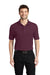 Port Authority K500/TLK500/K500ES Mens Silk Touch Wrinkle Resistant Short Sleeve Polo Shirt Maroon Model Front