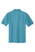 Port Authority K500/TLK500/K500ES Mens Silk Touch Wrinkle Resistant Short Sleeve Polo Shirt Maui Blue Flat Back