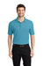 Port Authority K500/TLK500/K500ES Mens Silk Touch Wrinkle Resistant Short Sleeve Polo Shirt Maui Blue Model Front