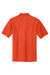 Port Authority K500/TLK500/K500ES Mens Silk Touch Wrinkle Resistant Short Sleeve Polo Shirt Orange Flat Back