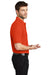 Port Authority K500/TLK500/K500ES Mens Silk Touch Wrinkle Resistant Short Sleeve Polo Shirt Orange Model Side