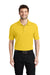 Port Authority K500/TLK500/K500ES Mens Silk Touch Wrinkle Resistant Short Sleeve Polo Shirt Sunflower Yellow Model Front