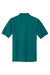 Port Authority K500/TLK500/K500ES Mens Silk Touch Wrinkle Resistant Short Sleeve Polo Shirt Teal Green Flat Back