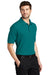 Port Authority K500/TLK500/K500ES Mens Silk Touch Wrinkle Resistant Short Sleeve Polo Shirt Teal Green Model 3q