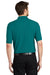 Port Authority K500/TLK500/K500ES Mens Silk Touch Wrinkle Resistant Short Sleeve Polo Shirt Teal Green Model Back