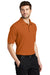 Port Authority K500/TLK500/K500ES Mens Silk Touch Wrinkle Resistant Short Sleeve Polo Shirt Texas Orange Model 3q