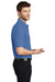 Port Authority K500/TLK500/K500ES Mens Silk Touch Wrinkle Resistant Short Sleeve Polo Shirt Ultramarine Blue Model Side